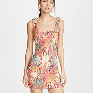 FARM Rio LOTUS FLORAL MINI DRESS